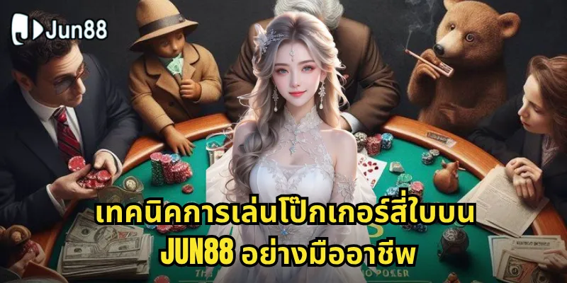 เทคนิคการเล่นโป๊กเกอร์สี่ใบบน Jun88 อย่างมืออาชีพ